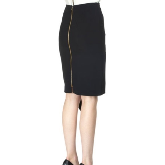 Roland Mouret Dresses & Skirts - Rm by Roland Mouret Tafan Pencil Skirt Black Gold Zipper Back Bandage Sz US 4
